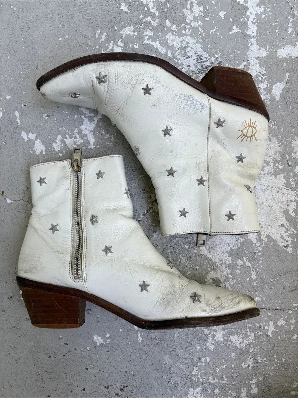 Distressed  Zadig & Voltaire Tyler Booties